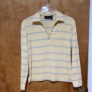 Women’s SONOMA Yellow Striped Cotton Top sz.XS
